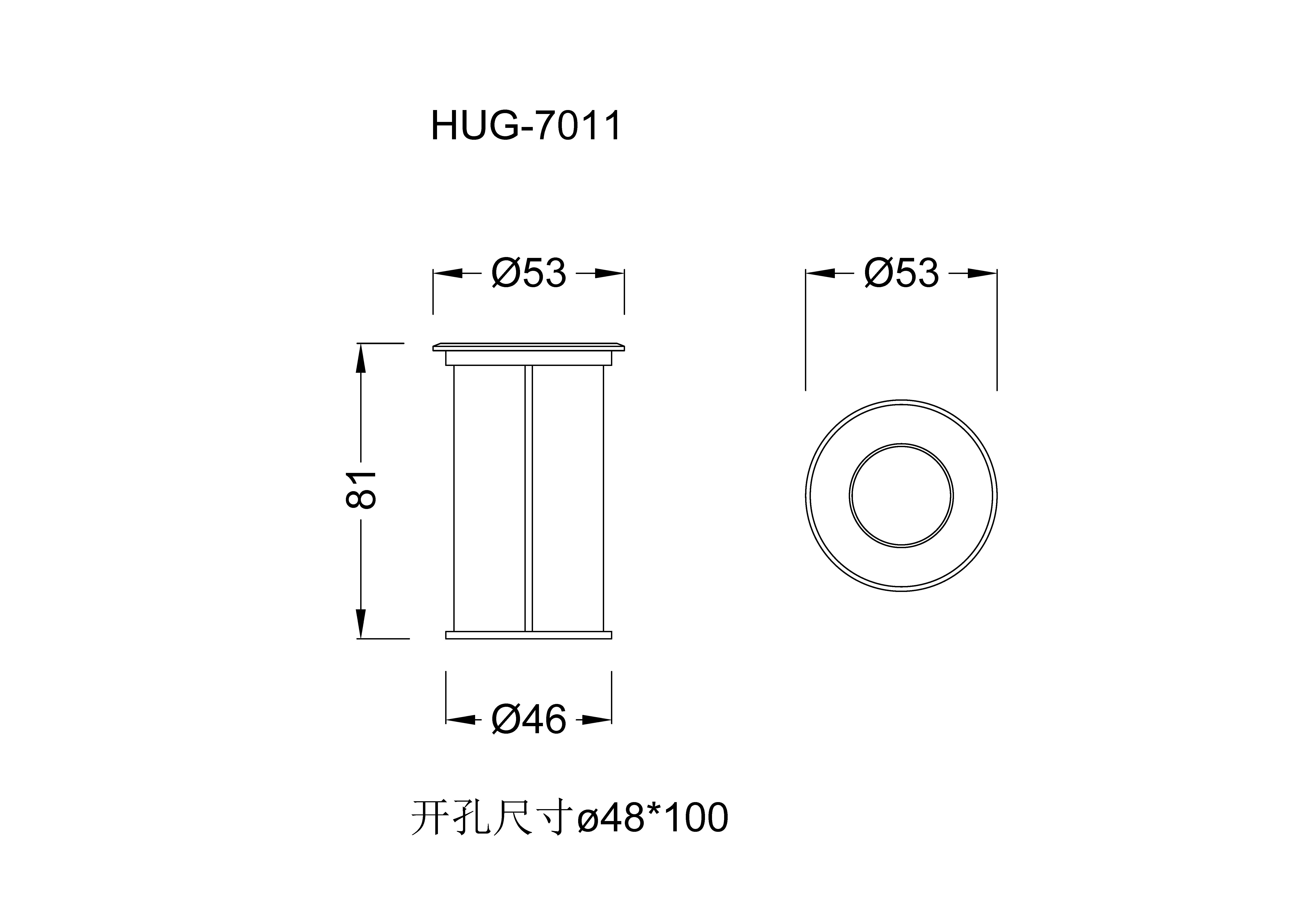 尺寸圖HUG-7011