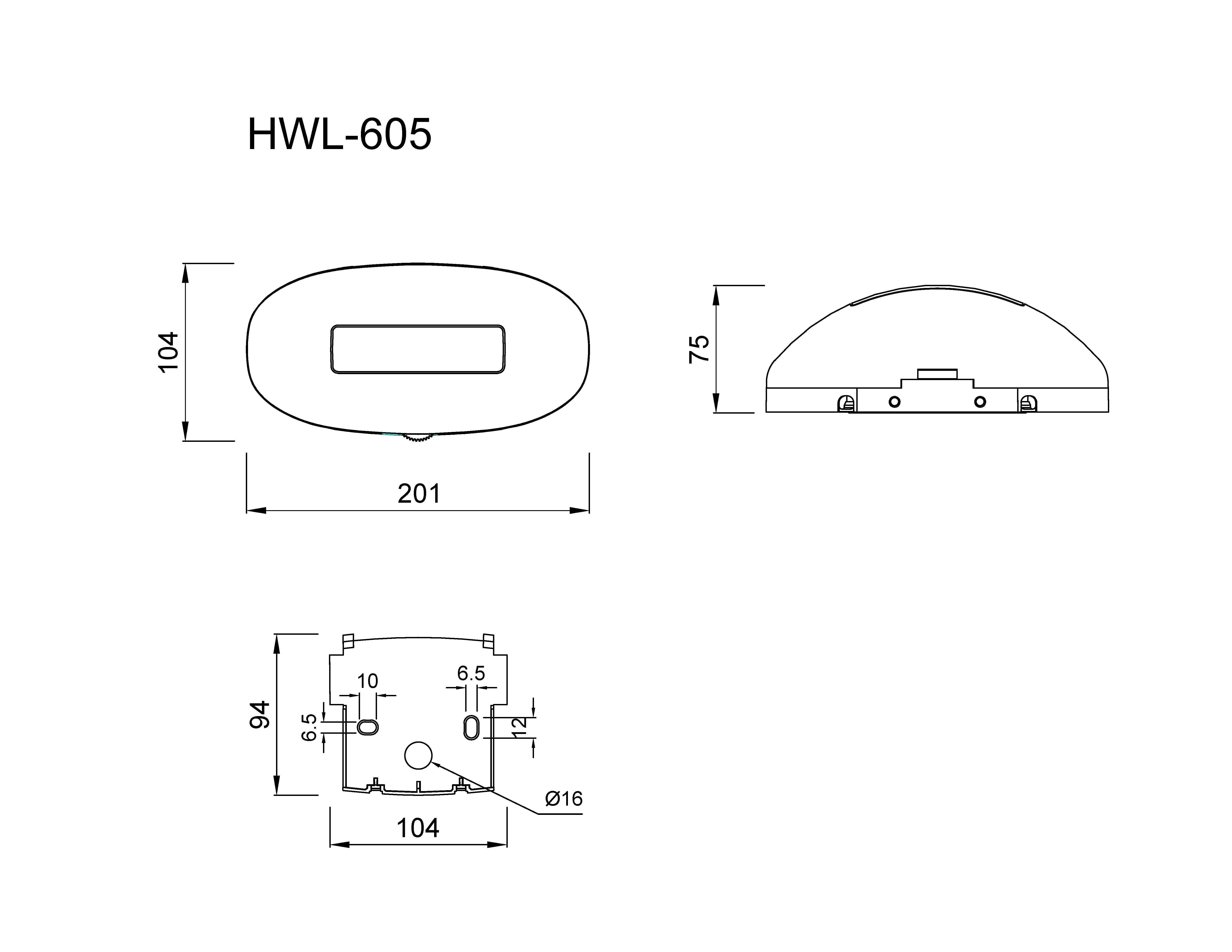 尺寸圖HWL-605-Model